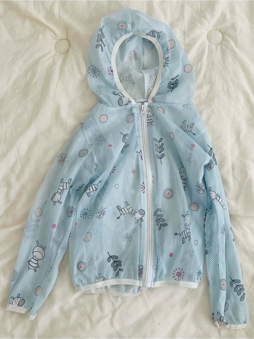Light Hooded Mesh Jacket